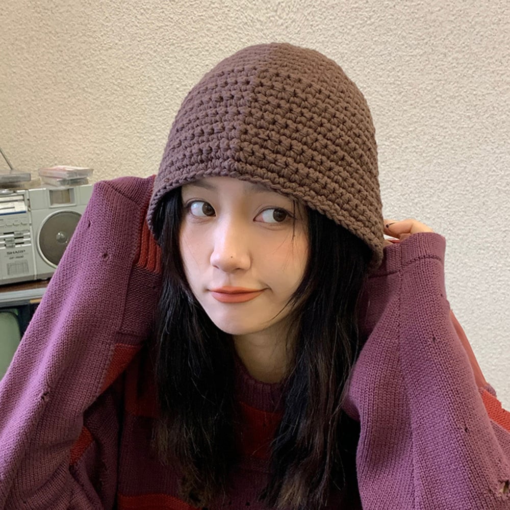 Cute Retro Wool Hat for Women - All Match Style | Embroidered Cap