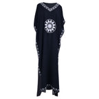 Loose Plus Size Embroidered Beach Cover-Up Dress