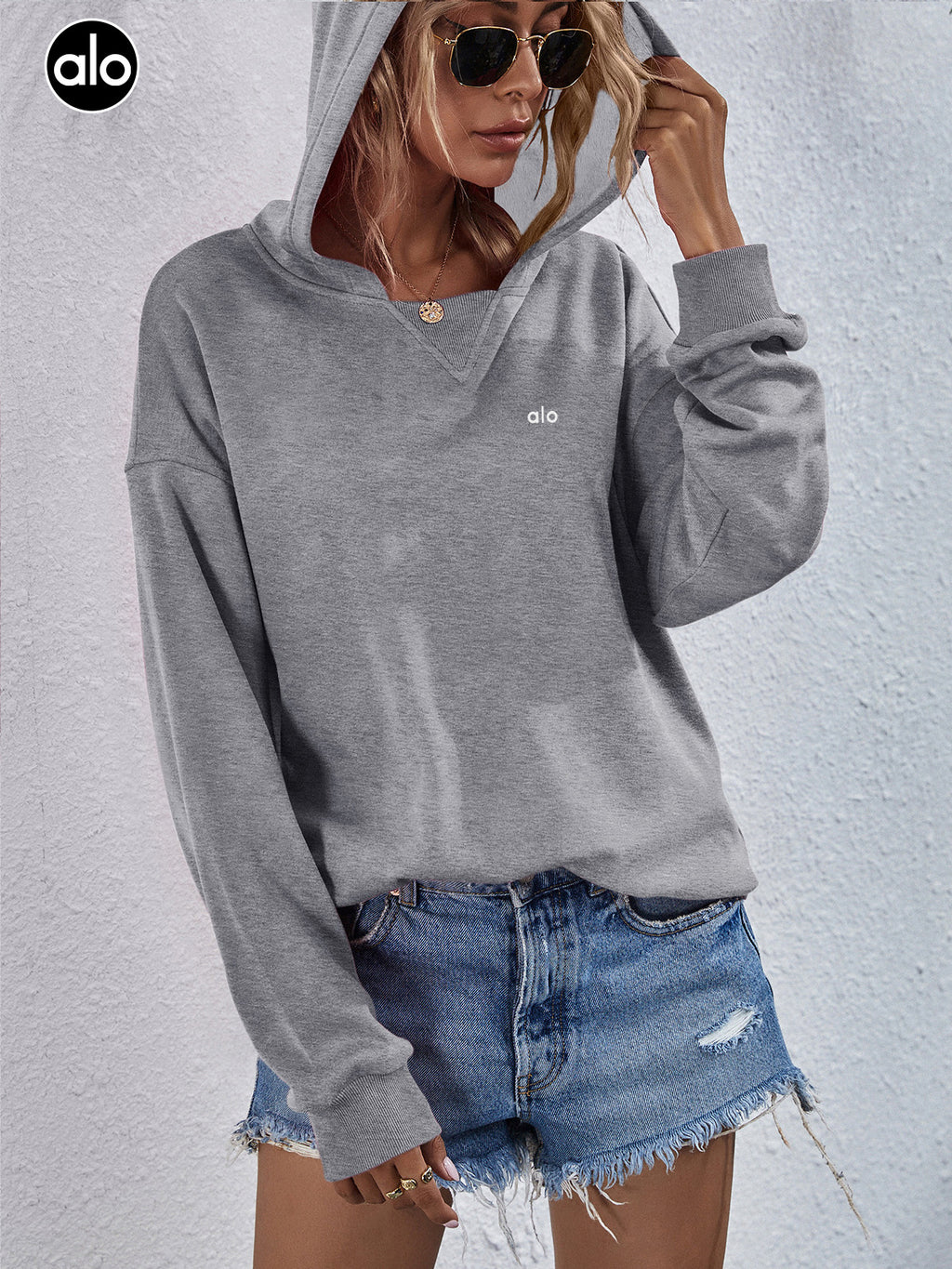 Women's Casual Candy Color Long Sleeve Hoodie | Streetwear
