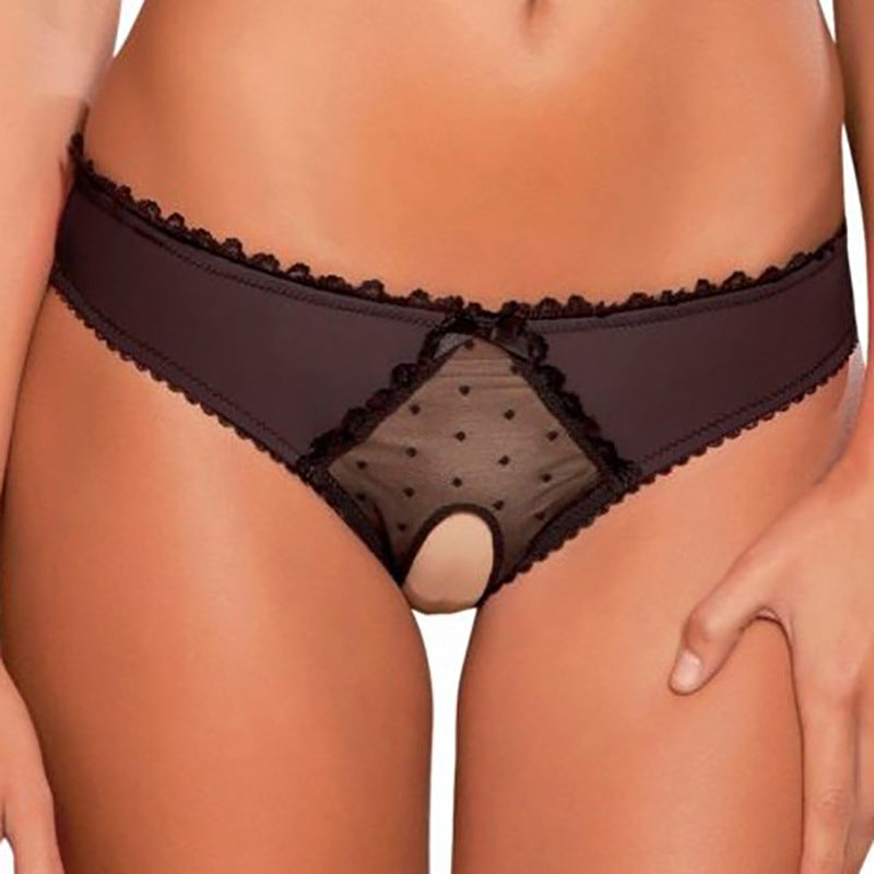 Wholesale Sexy Lace Open-Crotch Women's Panties 6035
