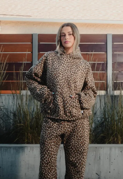 Cross Border Vintage Leopard Print Printed Hoodie Couple Zipper Pullover Sweater | Faith Streetwear