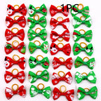 Christmas Pet Head Flower Bow for Dogs and Cats