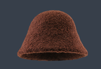 Solid Color Warm Wool Bucket Hat for Stylish Look | Embroidered Cap