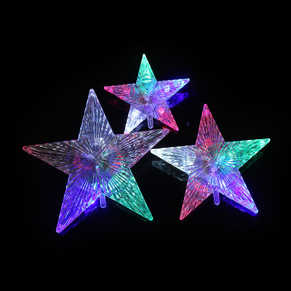 LED Christmas Tree Top Star with Colorful Lights
