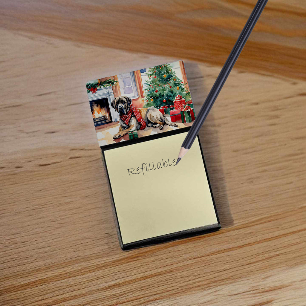 Mastiff Cozy Christmas Sticky Note Holder
