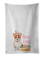 Red Cardigan Corgi Easter Kitchen Towel Set of 2