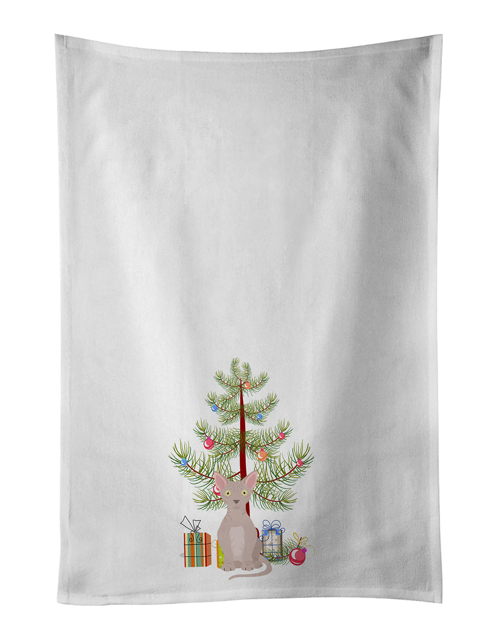 Minskin Cat Christmas Kitchen Towel Set of 2