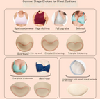 Removable Sponge Push-Up Bra Pad Inserts