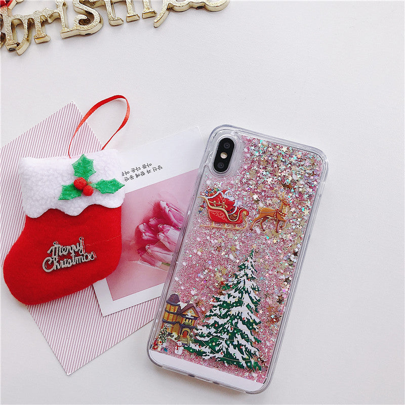 Santa Claus Christmas Tree Phone Case for iPhone & Samsung | Protective Cover
