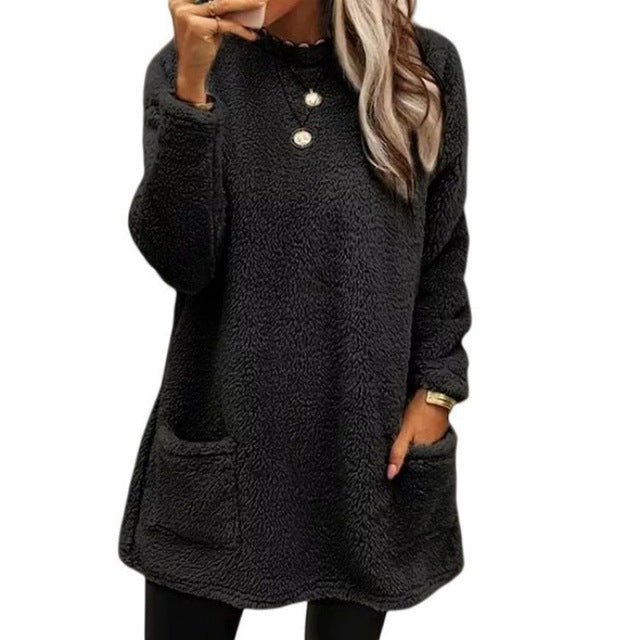 2023 Women's Oversized Long Sleeve Pullover T-Shirt | Streetwear