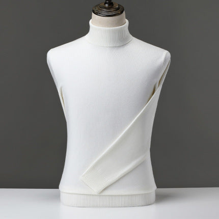 Thick High Neck Cashmere Sweater for Men