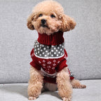Christmas Snowflake Turtleneck Sweater for Pets