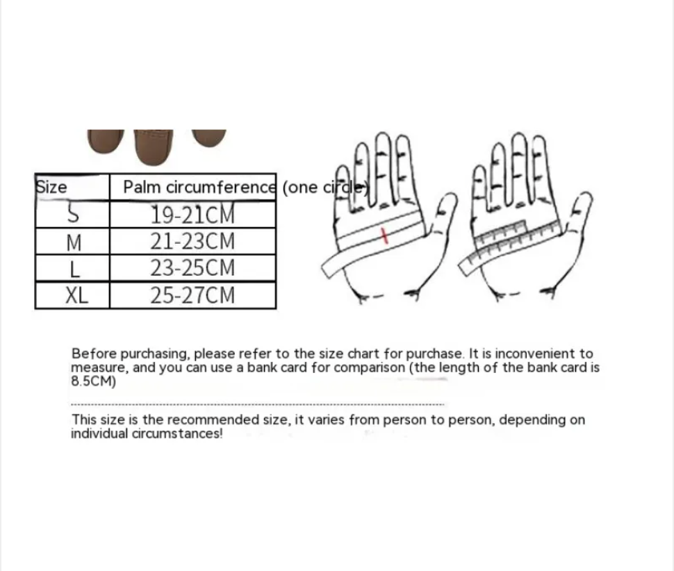 Outdoor Full Finger Anti-Skid Gloves with Touchscreen