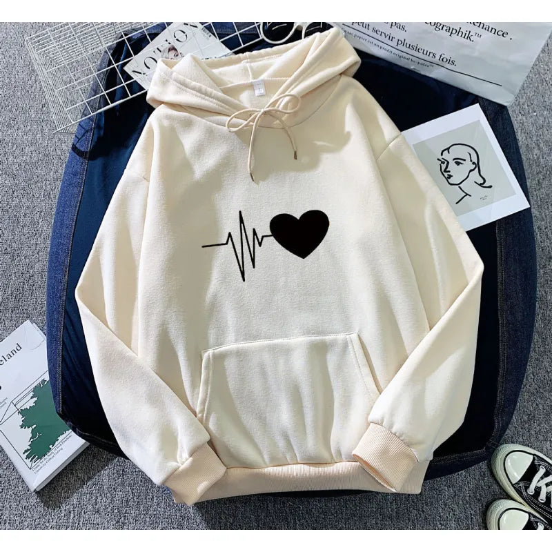 Women's Plus Velvet Hoodie | Streetwear