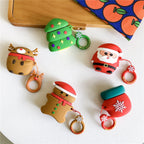 Christmas AirPods Case - Santa Reindeer Silicone Cover | Protective Cover