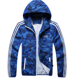 Men's Thin Long Sleeve Outdoor Sports Windbreaker Jacket