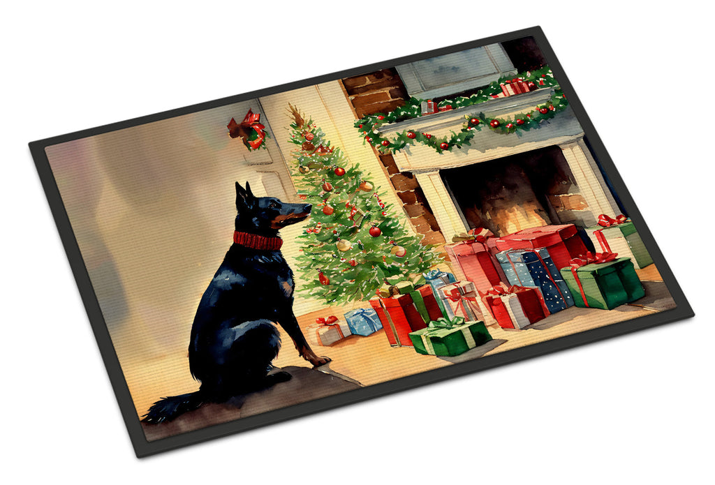 Australian Kelpie Cozy Christmas Doormat