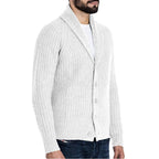 Men's Long Sleeve Knitted Cardigan Sweater