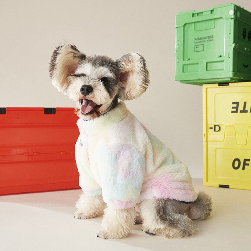 Thick Fur Coat Pet Suit for Autumn and Winter