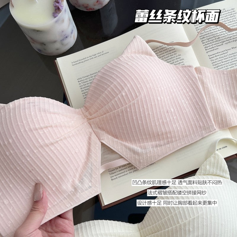 Strapless Lace Bra Set for Comfort and Support