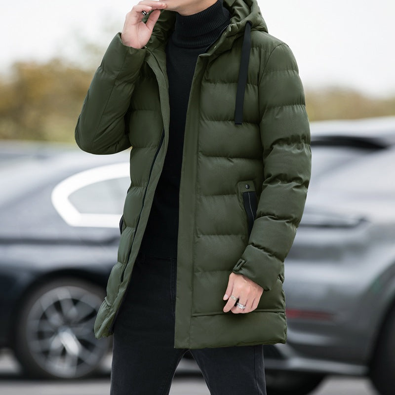 Men's Ice Jacket with Hooded Long Design (One Piece)