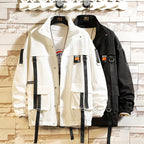 2024 Autumn Men's Hooded Windbreaker Slim Fit Jacket
