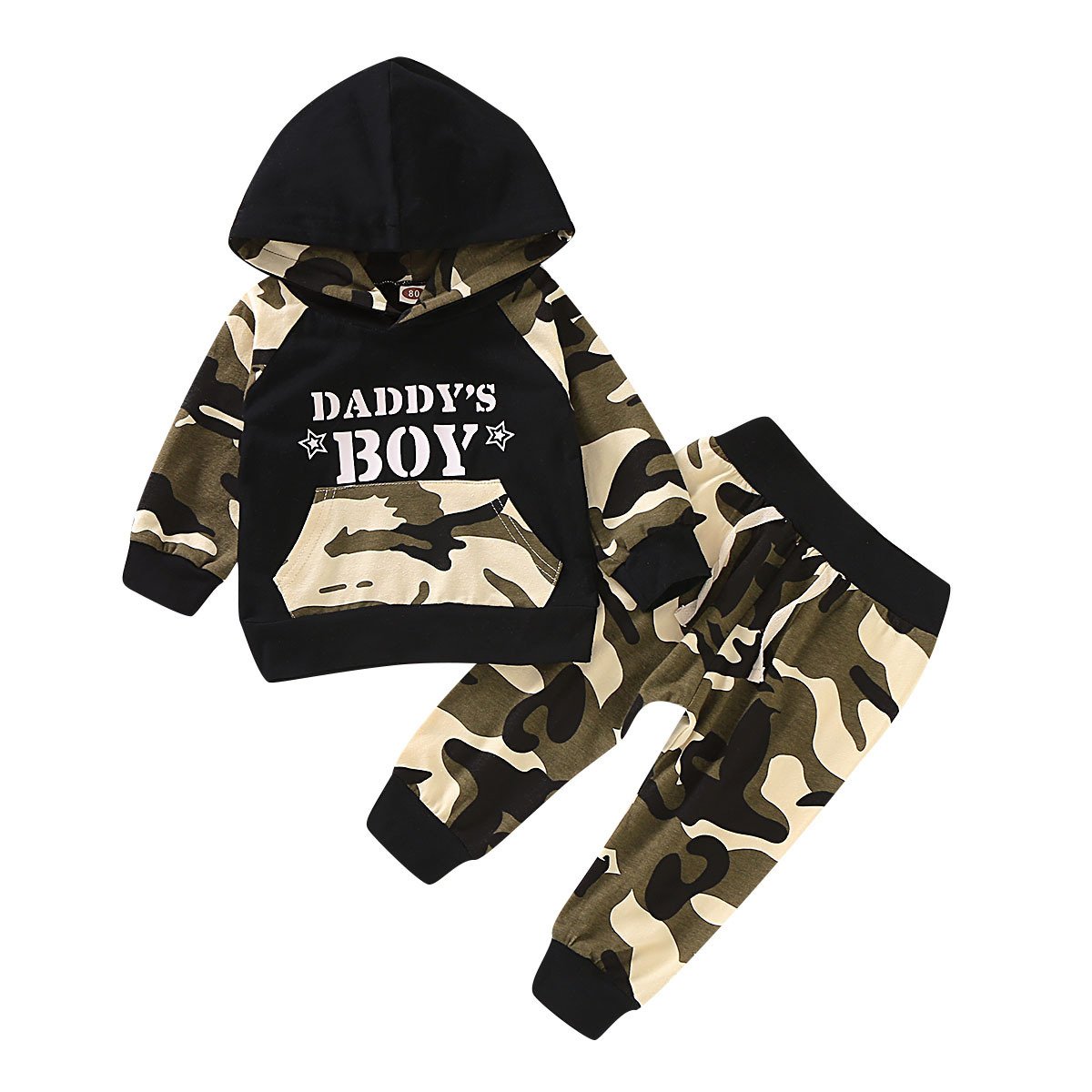 Boys Long-Sleeved Camouflage Sweater Set