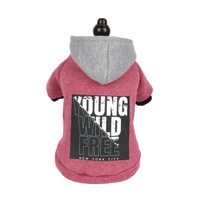 Hooded Sweatshirt with Letter Print Design | Streetwear