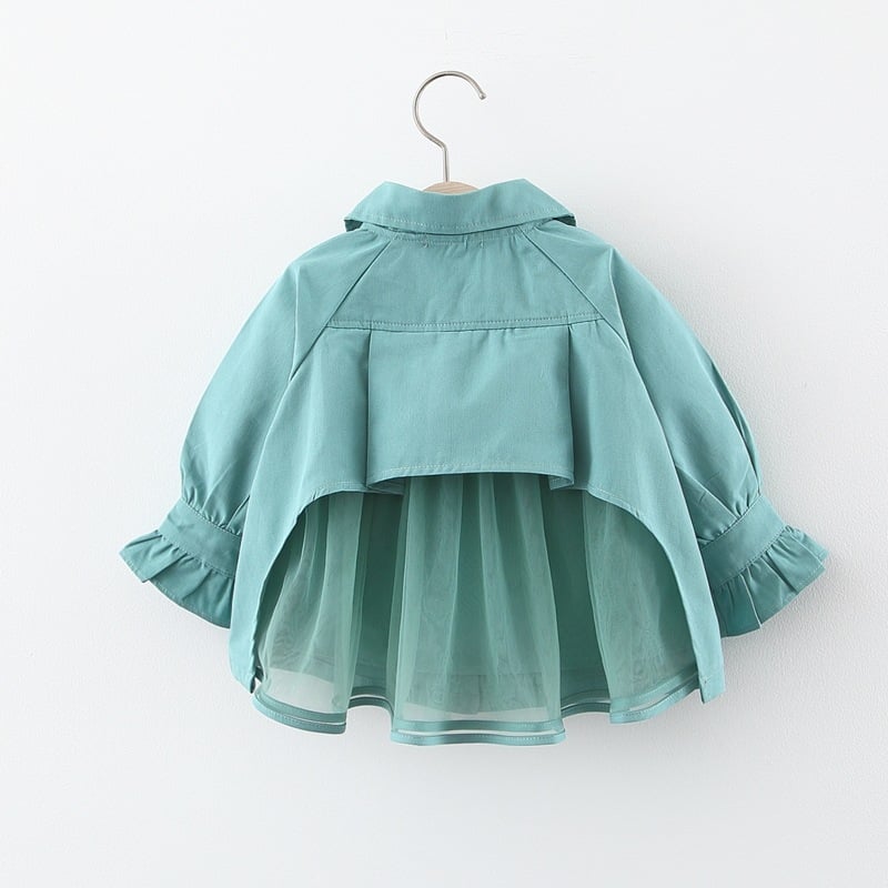 Cute Mid-Length Windbreaker Jacket for Girls