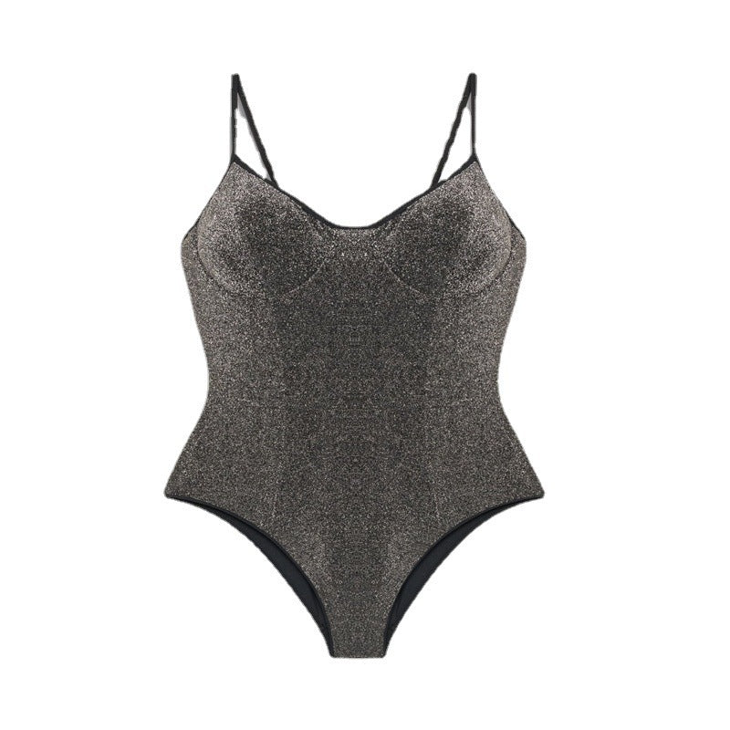 New Women's One-Piece Swimsuit with Backless Design