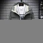 Hooded Thick Cotton-padded Men's Bread Jacket