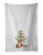 Pit Bull Fawn #2 Christmas Kitchen Towel Set of 2