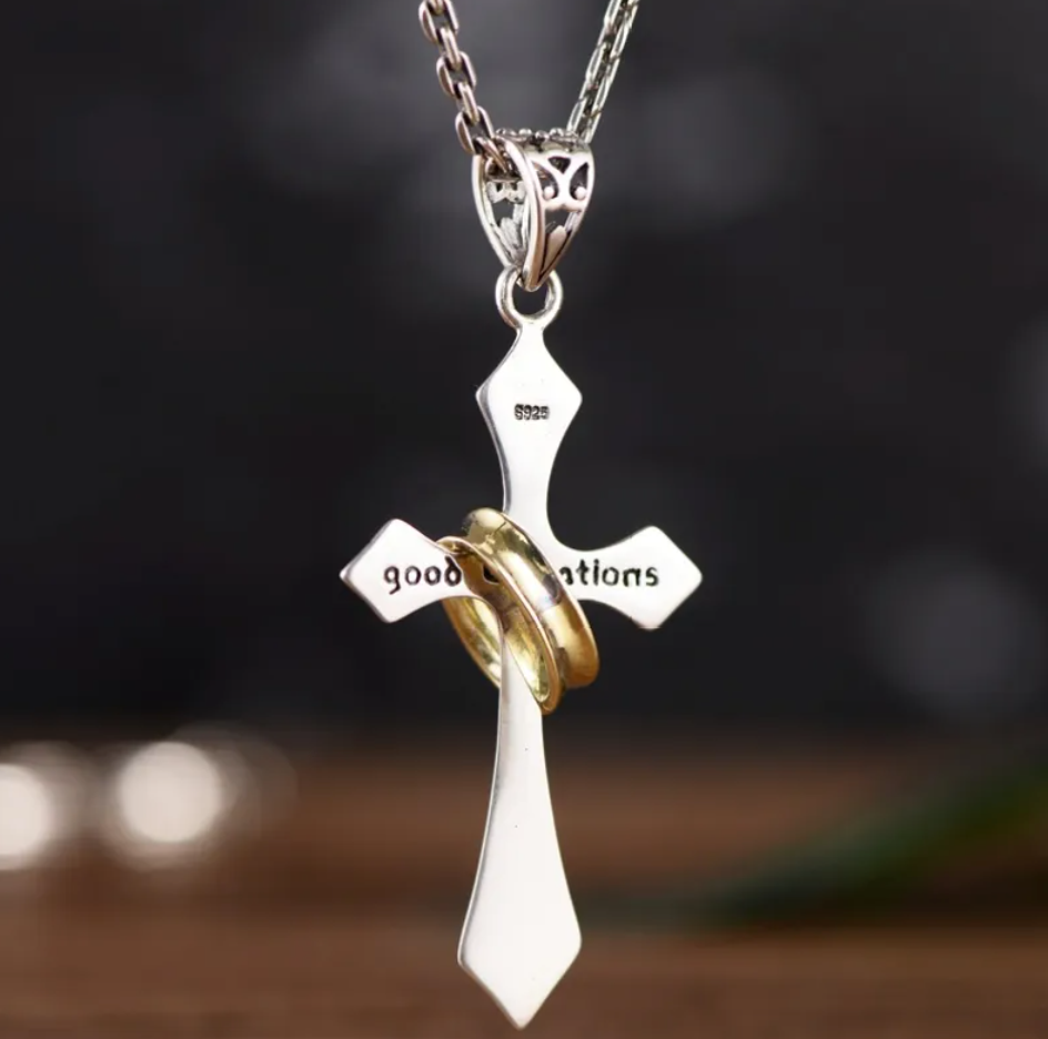 Sterling Silver Cross Pendant Necklace