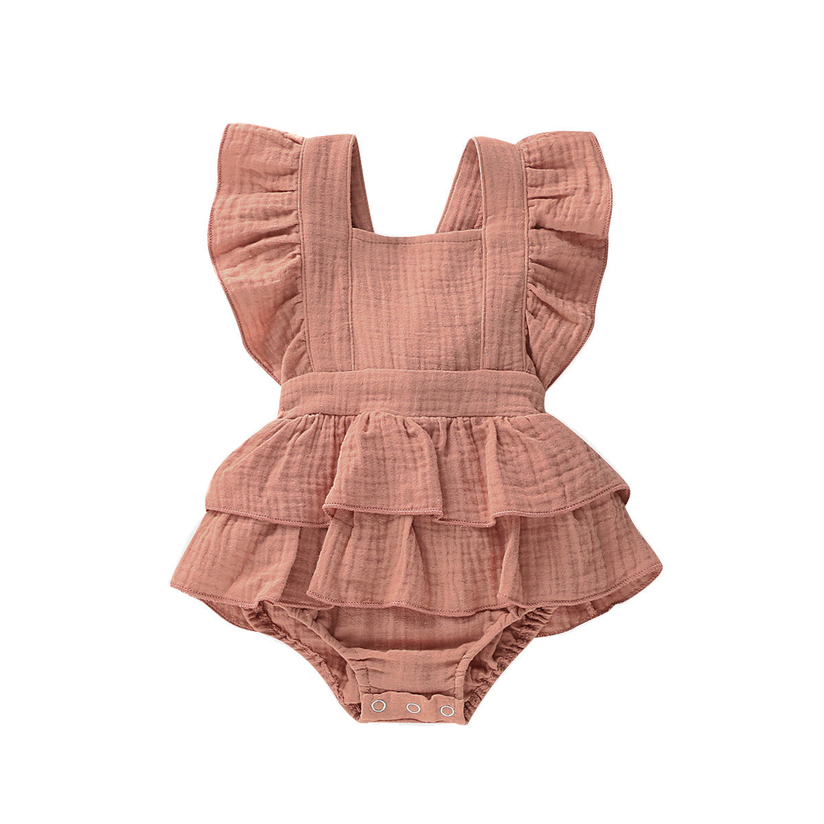 2021 Summer European Baby Bodysuit with Bow