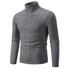 2023 Men's High Neck Twisted Flower Sweater Knitwear