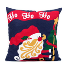 Embroidered Christmas Gnome Pillow Cover - Holiday Home Decor