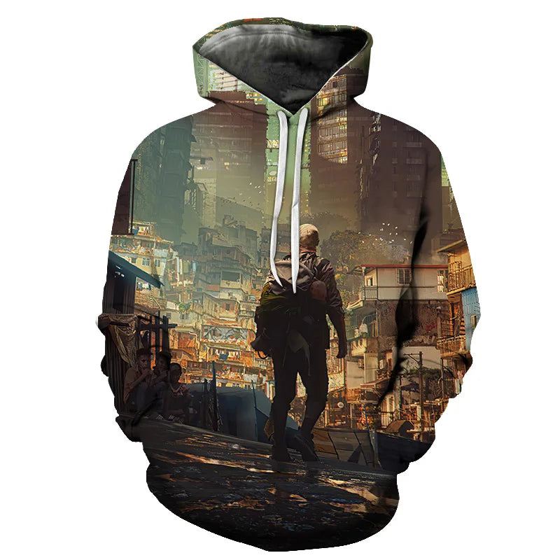 3D Printed Men's Oversized Hoodie Pullover (4XL) | Streetwear