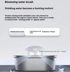 Stainless Steel Pet Water Fountain Wireless Cordless Cat Dog Drinking Fountain 304 Stainless Motion Sensing Ultra-Quiet Battery Powered