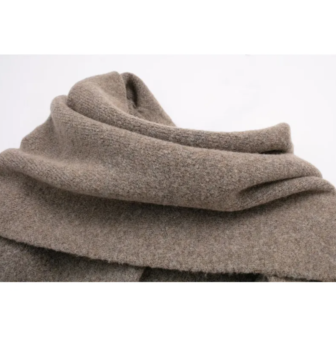 Cozy Knitted Scarf Cape Coat