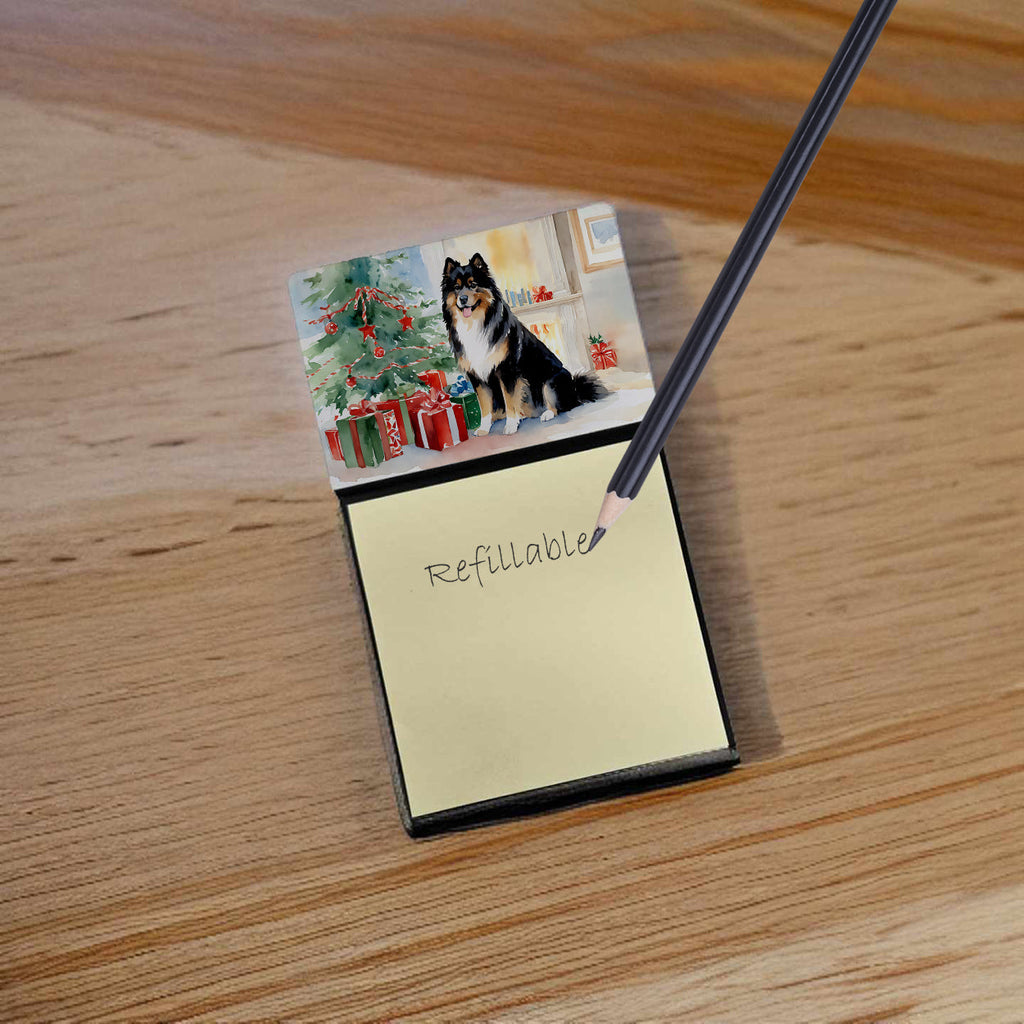Finnish Lapphund Cozy Christmas Sticky Note Holder