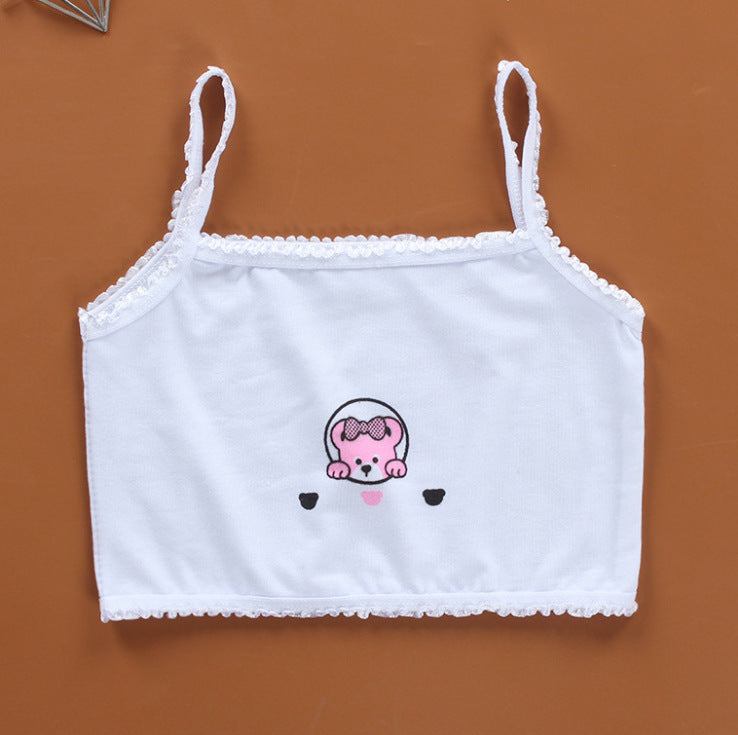 Girls Casual Cotton Sports Camisole Bra