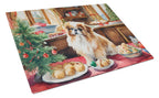 Pekingese Christmas Cookies Glass Cutting Board