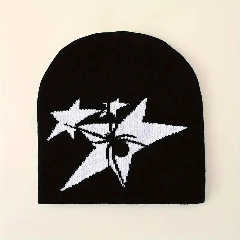 Knitted Beanie Hat | Embroidered Cap