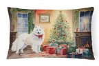 Samoyed Cozy Christmas Throw Pillow