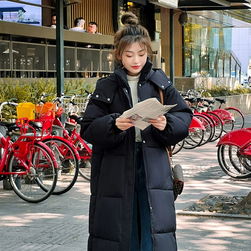 2023 Women's Cotton Puffer Jacket with Hooded Parka