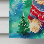 Yorkshire Terrier Yorkie Christmas House Flag