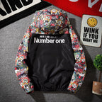 Printed Devil Sports Windbreaker Jacket