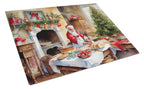 Cookies with Santa Claus Glass Cutting Board