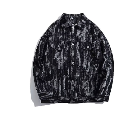 Casual Oblique Pocket Jacket with Retro Tooling Style