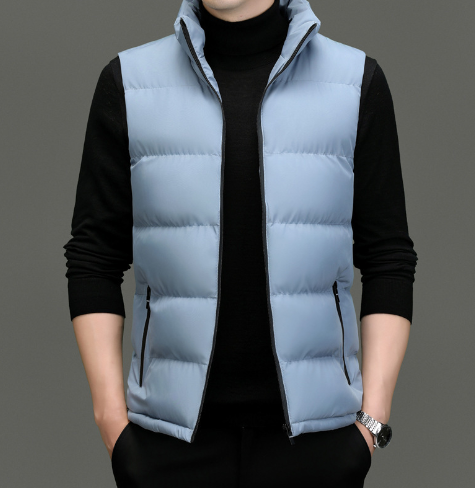 Men's Red Jacket Vest - High-Quality Winter Outerwear